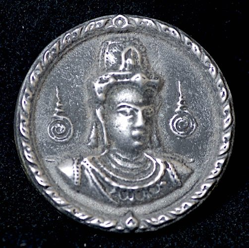 Silver Jatukam Ramathep Amulet by Ajahn Jamnian